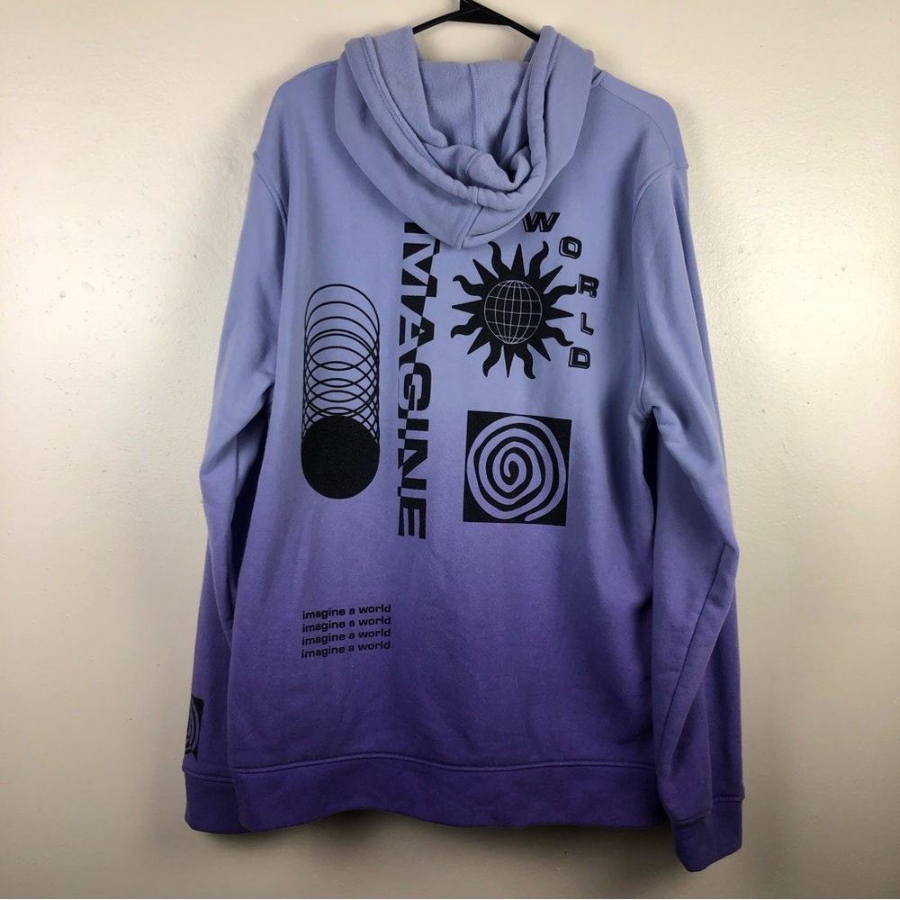 Trippy BKLYN Ombré “Imagine a World” Hoodie - Picture 9 of 11